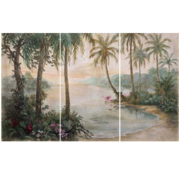 Triptyque FLAMINGO (3x140) x 270cm